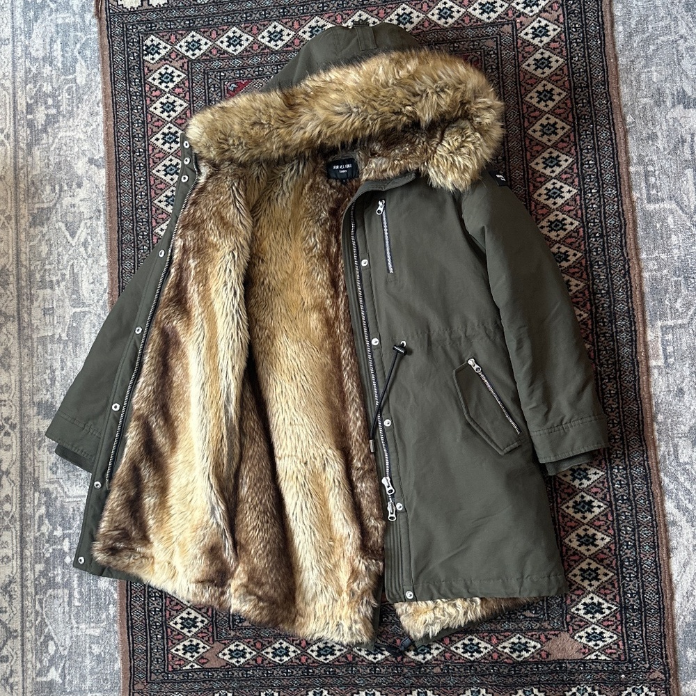 For All Kind Moss Parka V2 Green - size Small
